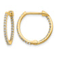1/2 carat Diamond In/Out Hinged Hoop Earrings - WBC