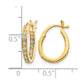 1/4 carat Diamond In/Out Hoop Earrings - WBC