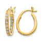 1/4 carat Diamond In/Out Hoop Earrings - WBC