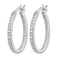 1/2 carat Diamond In/Out Hoop Earrings - WBC