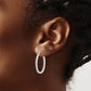 1/2 carat Diamond In/Out Hoop Earrings - WBC