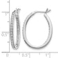 1/2 carat Diamond In/Out Hoop Earrings - WBC