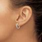 2-row 1/5 carat Diamond In/Out Hinged Hoop Earrings - WBC