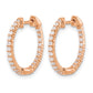 1/2 carat Diamond In/Out Hinged Hoop Earrings - WBC