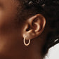 1/2 carat Diamond In/Out Hinged Hoop Earrings - WBC