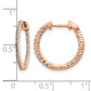 1/2 carat Diamond In/Out Hinged Hoop Earrings - WBC