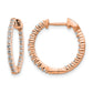 1/2 carat Diamond In/Out Hinged Hoop Earrings - WBC