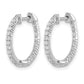 1/2 carat Diamond In/Out Hinged Hoop Earrings - WBC