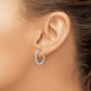 1/2 carat Diamond In/Out Hinged Hoop Earrings - WBC