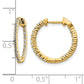 1/2 carat Diamond In/Out Hinged Hoop Earrings - WBC