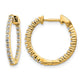 1/2 carat Diamond In/Out Hinged Hoop Earrings - WBC