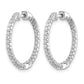 5/8 carat Diamond In/Out Hinged Hoop Earrings - WBC