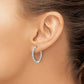 5/8 carat Diamond In/Out Hinged Hoop Earrings - WBC