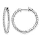 5/8 carat Diamond In/Out Hinged Hoop Earrings - WBC