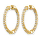 5/8 carat Diamond In/Out Hinged Hoop Earrings - WBC
