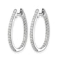 3/4 carat Diamond In/Out Hinged Hoop Earrings - WBC