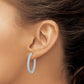 3-row 1.5 carat Diamond In/Out Hinged Hoop Earrings - WBC