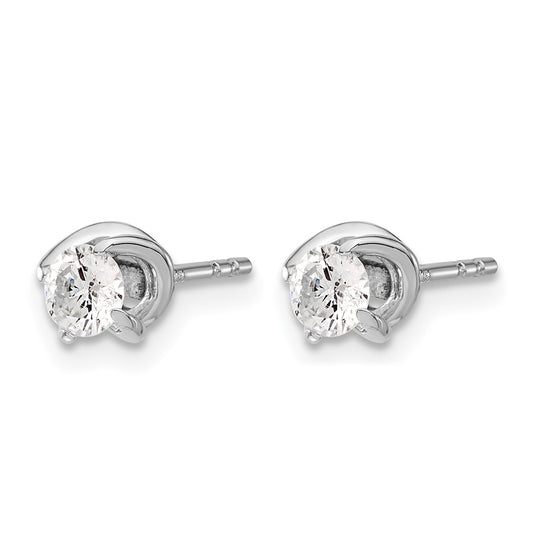 1/2 carat Diamond Fancy Twist Post Earrings - WBC