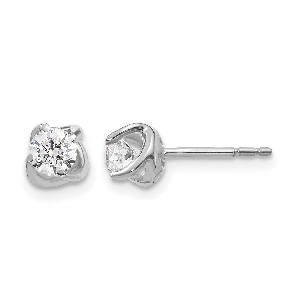 1/2 carat Diamond Fancy Twist Post Earrings - WBC