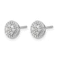 1/3 carat Diamond Cluster Post Earrings - WBC