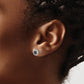 1/3 carat Black/ Diamond Cluster Post Earrings - WBC