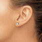 1/3 carat Diamond Halo Cluster Post Earrings - WBC