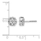 1.1 carat Diamond Cluster Screwback Post Earrings - WBC