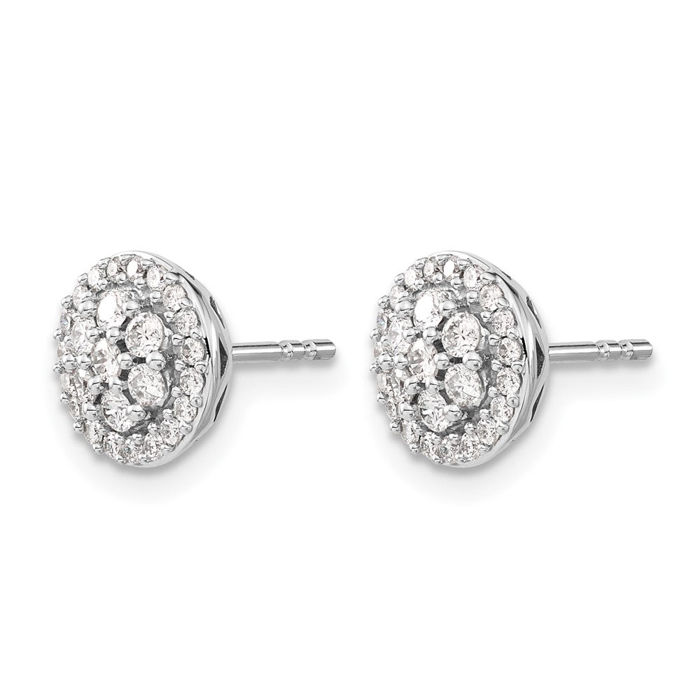1/2 carat Diamond Cluster Post Earrings - WBC