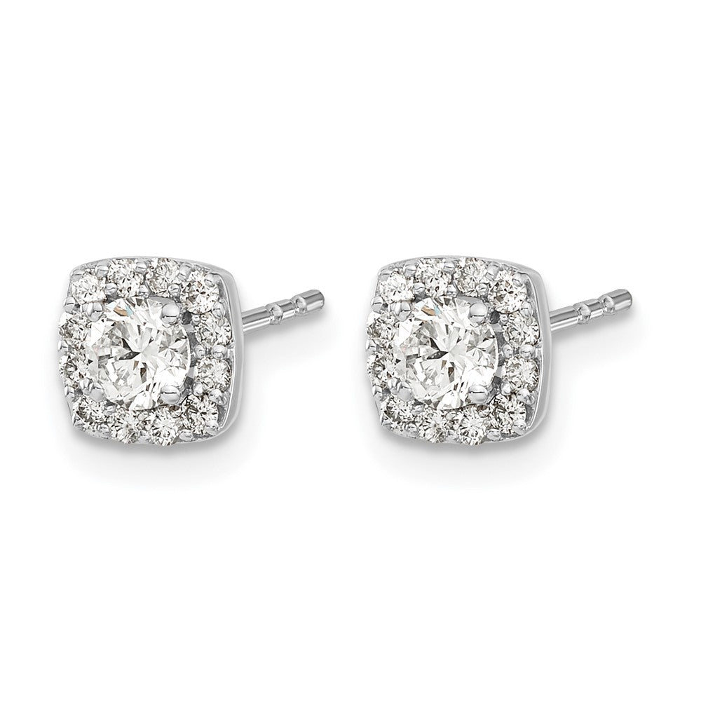 5/8 carat Diamond Square Cluster Post Earrings - WBC