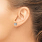 1/4 carat Diamond Cluster Square Screwback Post Earrings - WBC