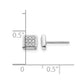 1/10 carat Diamond Cluster Square Post Earrings - WBC