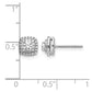 1/2 carat Diamond Square Halo Post Earrings - WBC