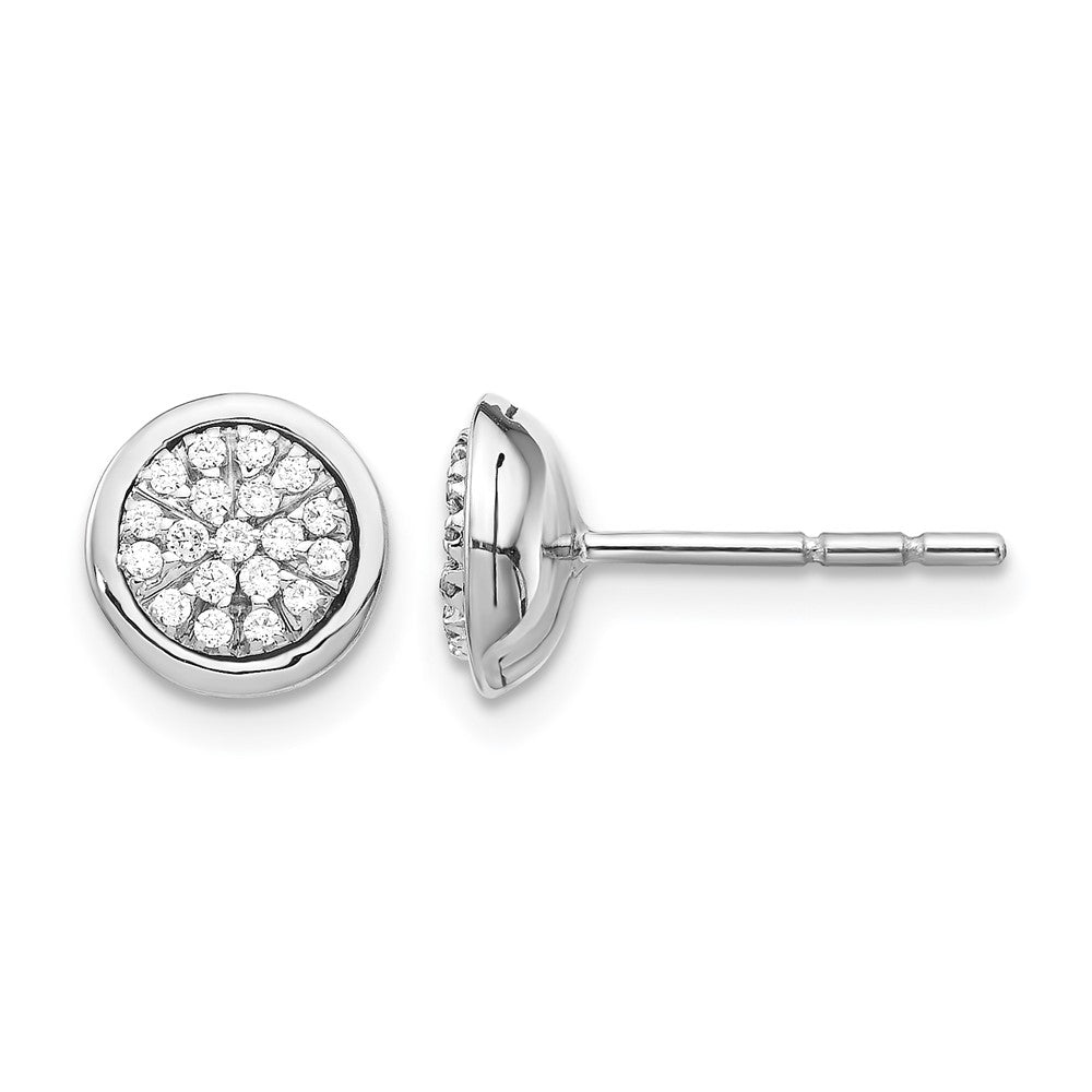 1/5 carat Diamond Cluster Post Earrings - WBC