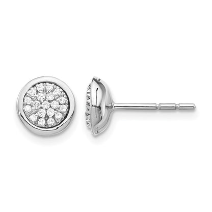 1/5 carat Diamond Cluster Post Earrings - WBC
