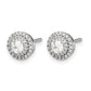 1/2 carat Diamond Cluster Post Earrings - WBC
