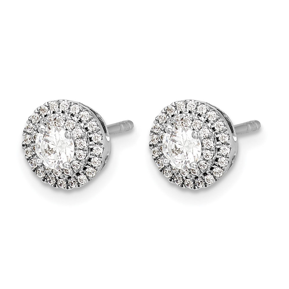 1/2 carat Diamond Cluster Post Earrings - WBC