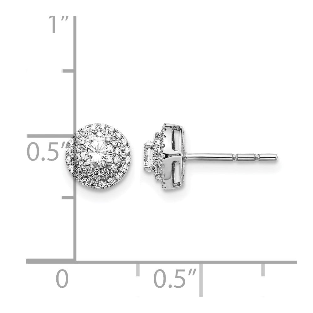 1/2 carat Diamond Cluster Post Earrings - WBC