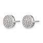 1/2 carat Diamond Round Cluster Post Earrings - WBC