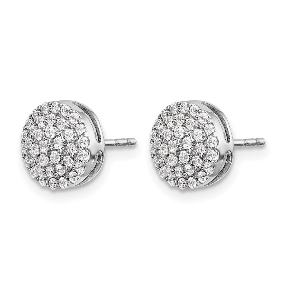 1/2 carat Diamond Round Cluster Post Earrings - WBC