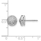 1/2 carat Diamond Round Cluster Post Earrings - WBC