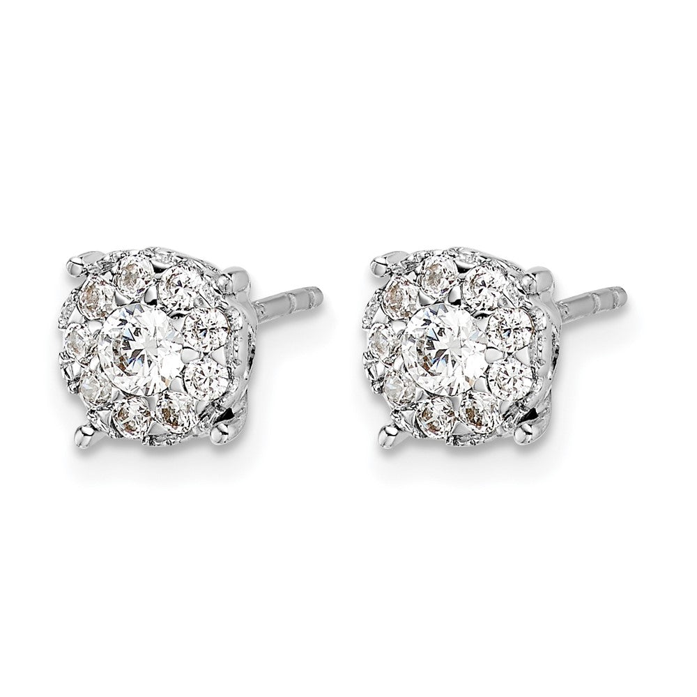 1/2 carat Diamond Cluster Post Earrings - WBC