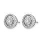 1/2 carat Diamond Cluster Post Earrings - WBC