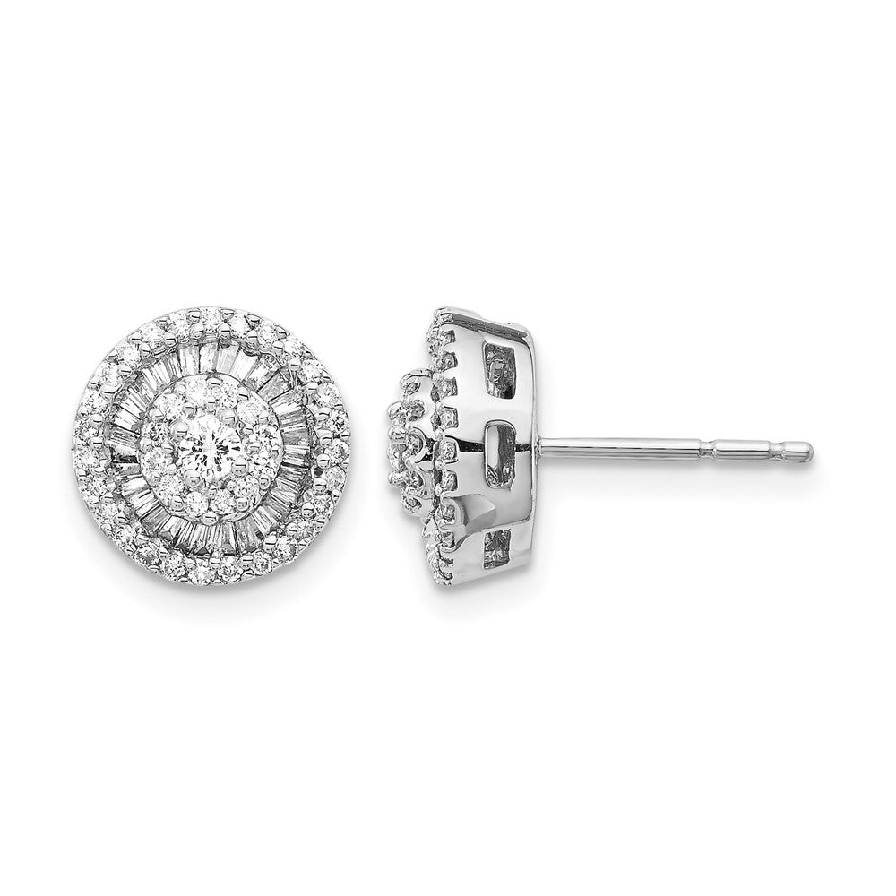 1/2 carat Diamond Cluster Post Earrings - WBC