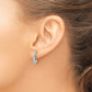 1/5 carat Diamond J-Hoop Post Earrings - WBC