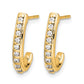 1/5 carat Diamond J-Hoop Post Earrings - WBC