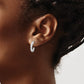 1/3 carat Diamond J-Hoop Post Earrings - WBC