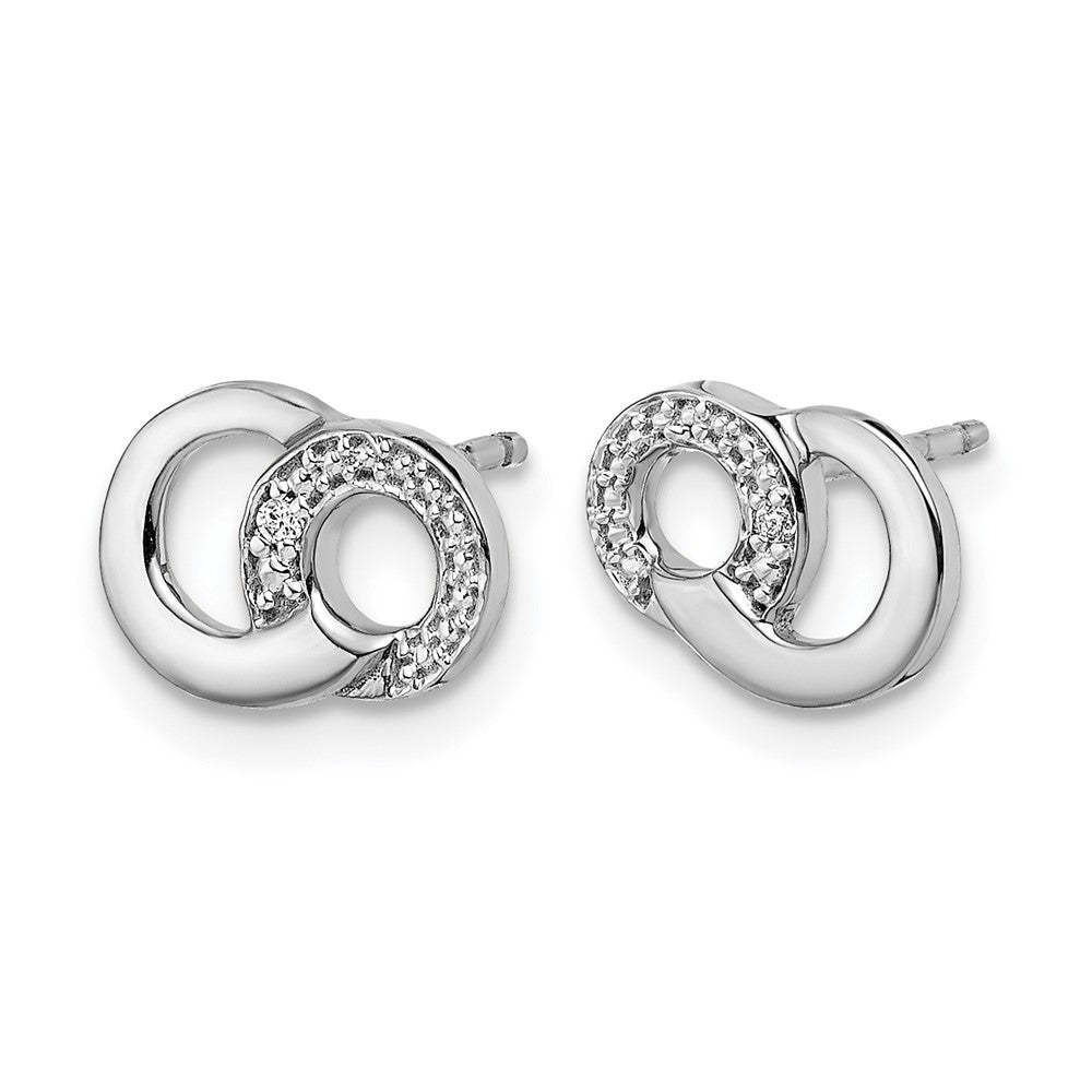 Diamond Circles Post Earrings - WBC