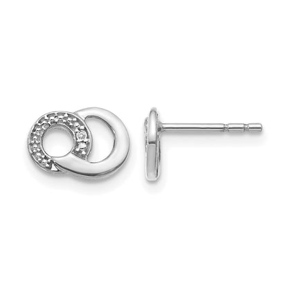 Diamond Circles Post Earrings - WBC