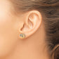 with Rhodium Diamond Circles Post Earrings - WBC