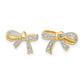 1/20 carat Diamond Bow Post Earrings - WBC